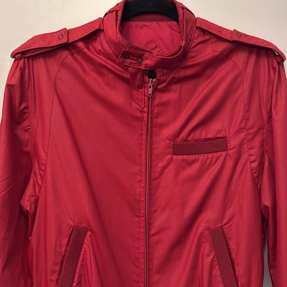 Vintage Porsha by Winer red burgundy flight bomber jacket size 38 - Picture 2 of 8